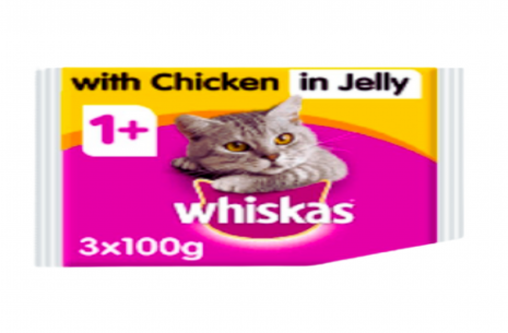 Whiskas Jelly Pouch For Adult Cats - 3 in 1 Pack!